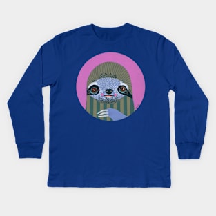 Sloth Kids Long Sleeve T-Shirt